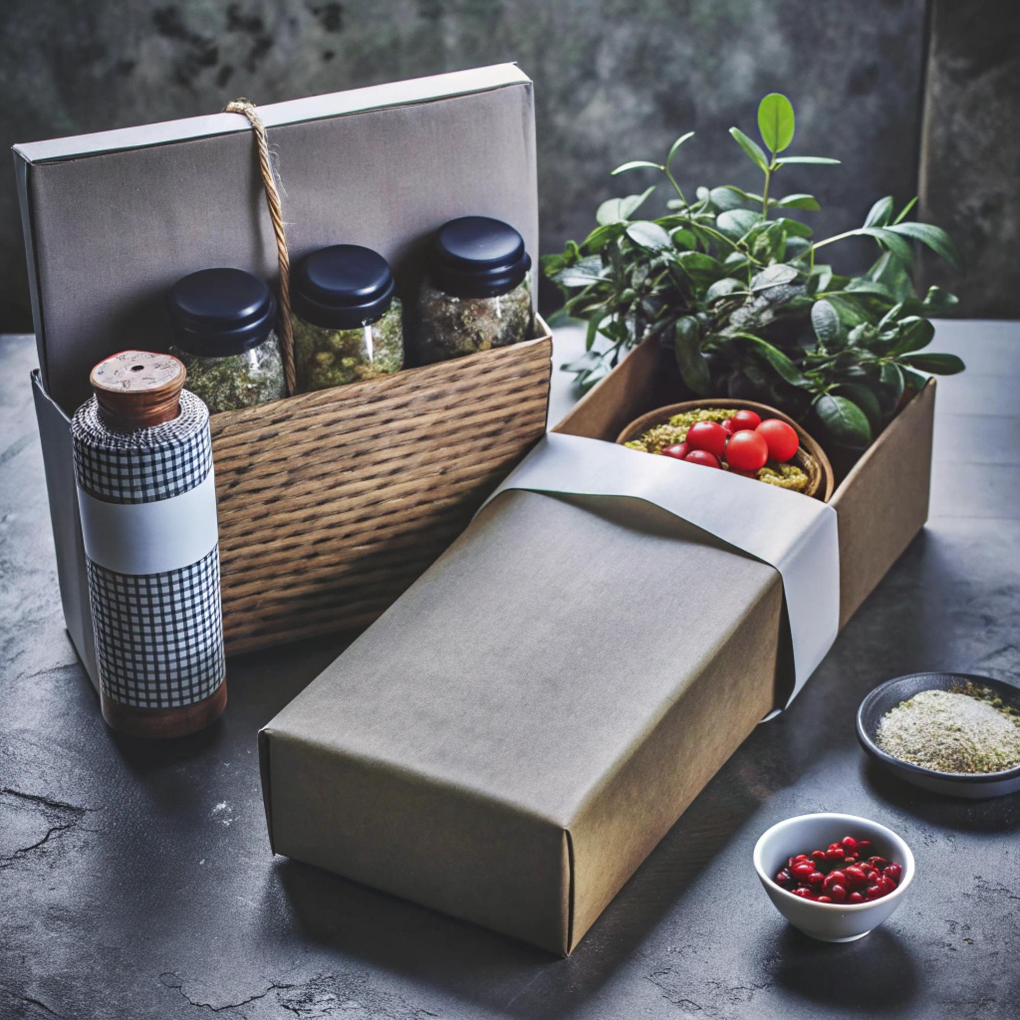 Subscription box with curated gourmet ingredients